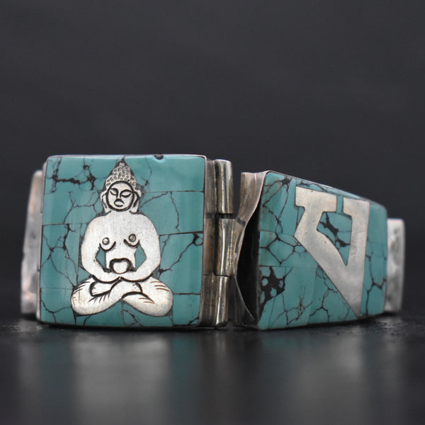 Mantra Tibetan Turquoise Bracelet