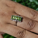 Peridot Semi Silver Ring - Baga Ethnik Living Default Title Rings