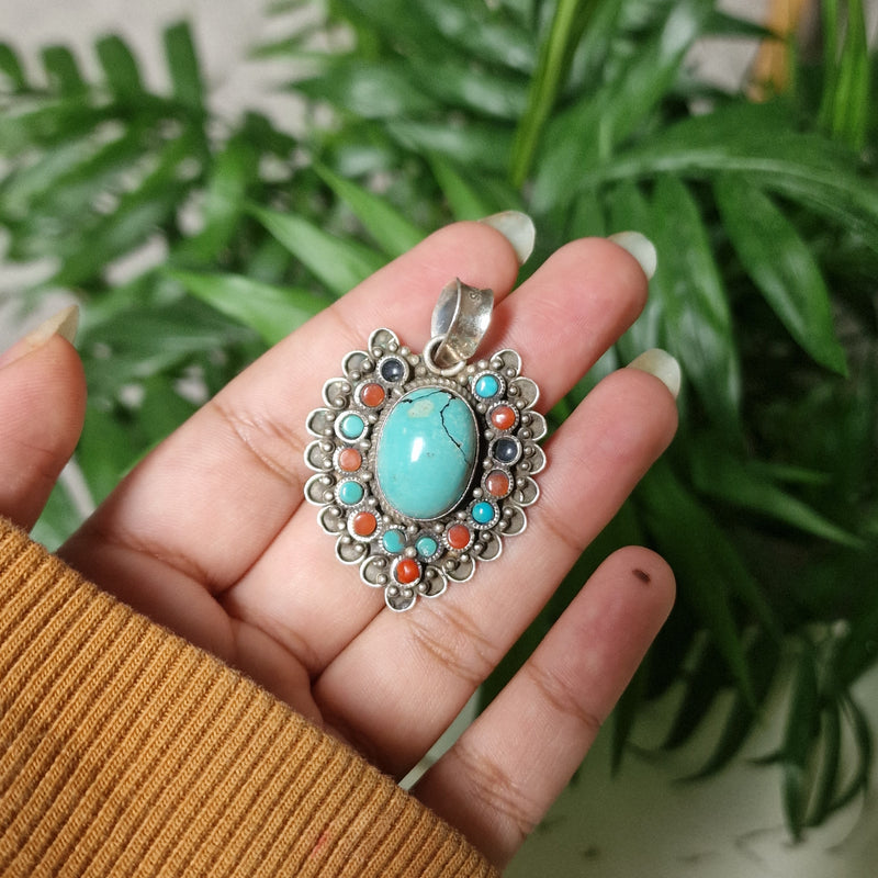 Unique Sterling Silver Eternal Blossom Pendant - Baga Ethnik Living