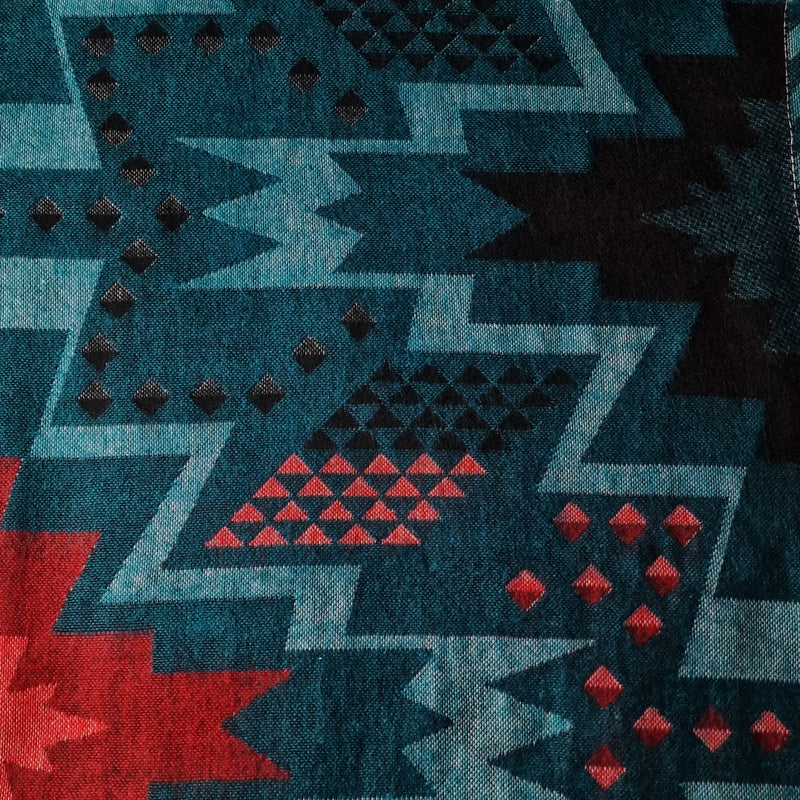 Tibet Yak Wool Shawl - Blue - Baga Ethnik Living