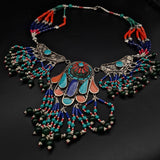 Tibetan Tribal Statement Necklace Jewellery Semi Precious Great Gift Idea - Baga Ethnik Living