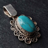 Stunning Natural Turquoise Pendants - Baga Ethnik Living