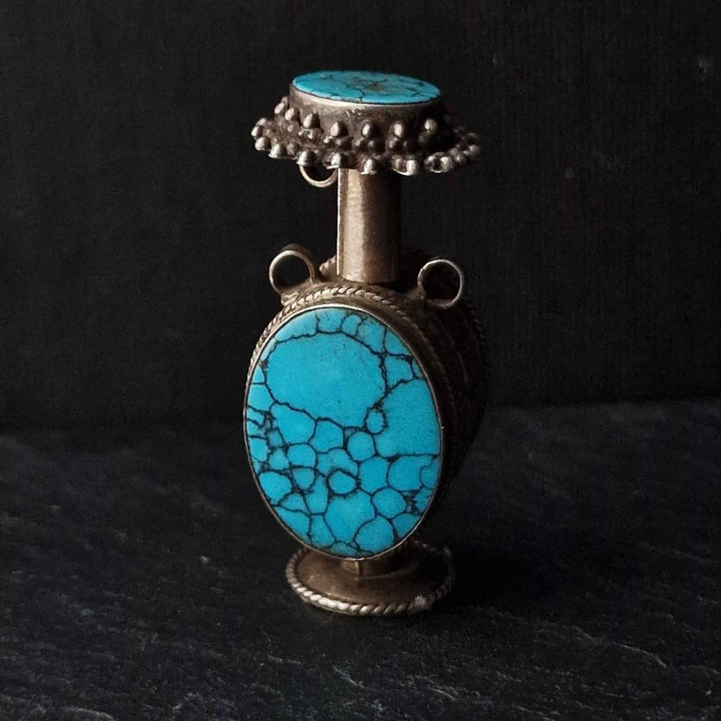 Mid century Turquoise Snuff -Collector Item - Baga Ethnik Living