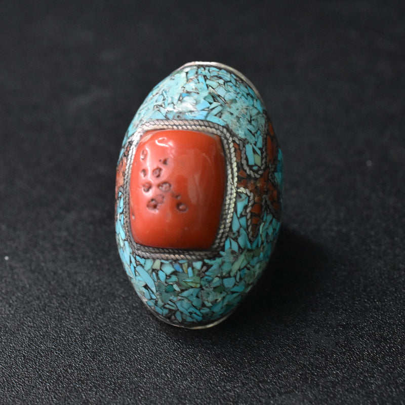 Tibetan Wonders Silver Ring - Baga Ethnik Living Default Title Rings