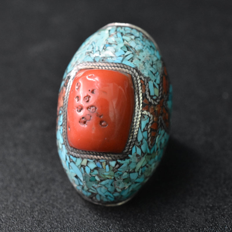 Tibetan Wonders Silver Ring - Baga Ethnik Living Default Title Rings