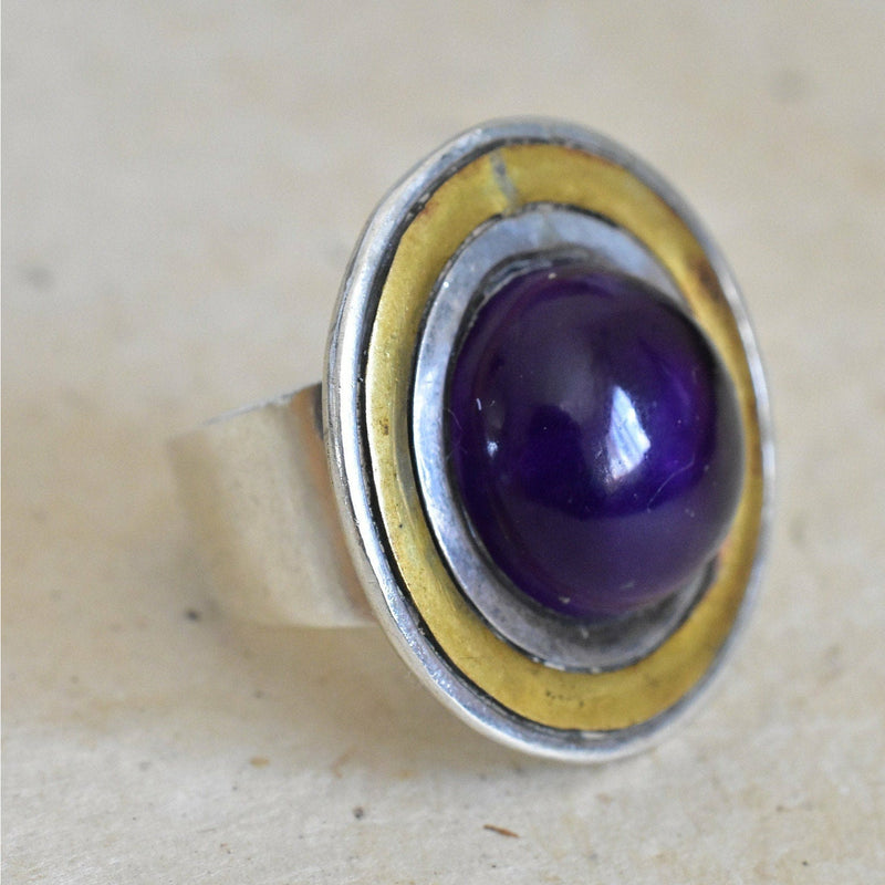 Picture Perfect Amethyst Crystal Ring - Baga Ethnik Living