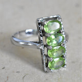 Peridot Semi Silver Ring - Baga Ethnik Living Default Title Rings