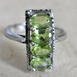 Peridot Semi Silver Ring - Baga Ethnik Living Default Title Rings