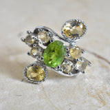 Peridot Sterling Silver Ring - Baga Ethnik Living