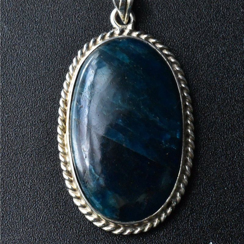 Unforgettable Class Blue Apatite Pendant - Baga Ethnik Living