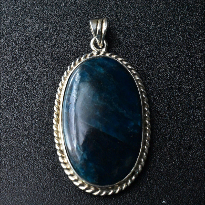 Unforgettable Class Blue Apatite Pendant - Baga Ethnik Living
