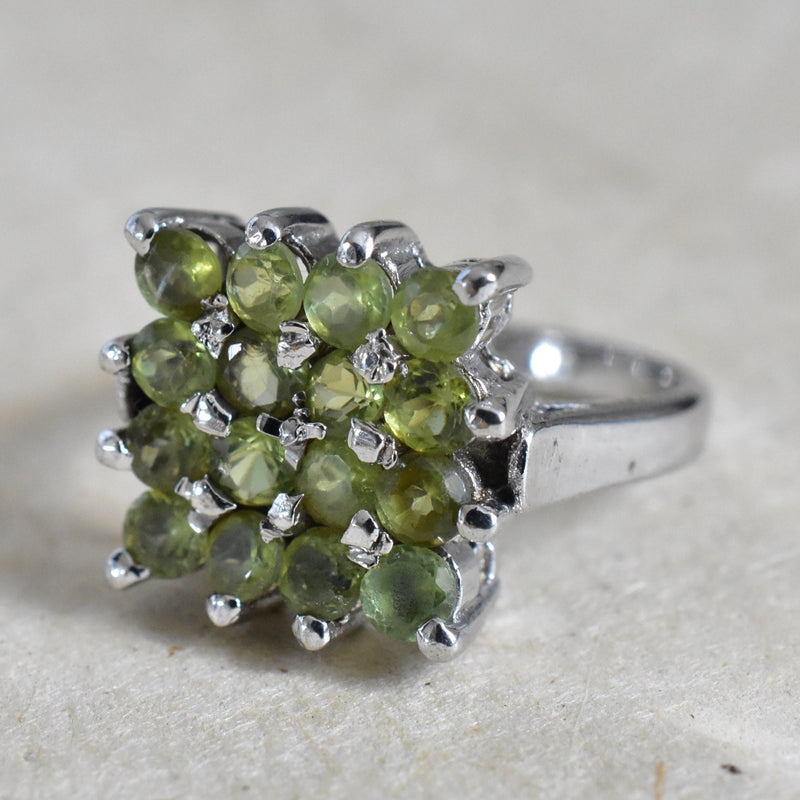Gentle Soul Peridot Sterling Silver Ring - Baga Ethnik Living